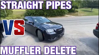 Chrysler 300 S 5.7L HEMI EXHAUST: MUFFLER DELETE Vs STRAIGHT PIPES!