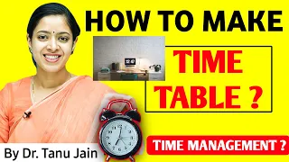 "Easy Time Management: How to Make a Schedule for Better Productivity" || Dr.Tanu Jain @Tathastuics