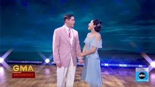 Jeremy Jordan, Eva Noblezada, and the cast of The Great Gatsby on Good Morning America