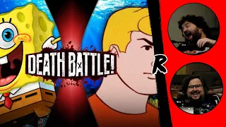 SpongeBob VS Aquaman (Nickelodeon VS Super Friends) | @deathbattle | RENEGADES REACT