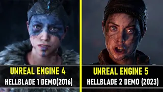 Hellblade 1 VS Hellblade 2 Tech Demo | Unreal Engine 4 vs Unreal Engine 5 | Graphics Comparison