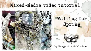 Waiting for Sprig - Mixed Media Canvas video tutorial #mixedmediatutorial #mixedmedia #mixedmediaart