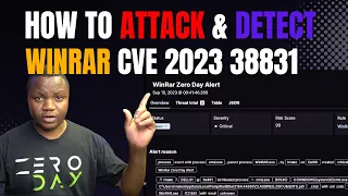 Exploiting And Detecting WinRAR Zero Day Vulnerability (CVE 2023 38831) | Kali Purple Lab Series