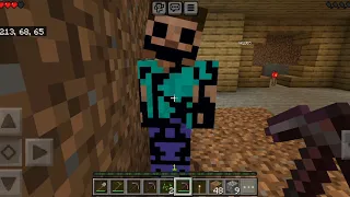 Surviving A Herobrine In Minecraft Survival