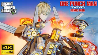 GTA 5 - Genos Mod Gameplay | (One Punch Man) (ジェノス, Demon Cyborg)