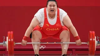 li wenwen chinese win gold medal in woman's weightlifting lil wen win gold medal tokyo olympic 2020