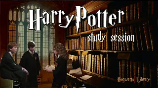 Harry Potter Pomodoro Study session 25/5 + Music Breaks | Study at Hogwarts Library