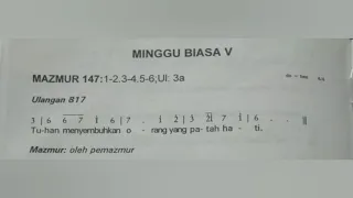 Mazmur Minggu Biasa V, Minggu 7 Februari 2021