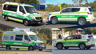 26 Ambulances Responding Lights & Sirens, Perth WA 2021