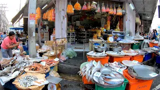 [4K] 2020 Walk around "Phetchaburi Morning Market" local fresh market, Phetchaburi Thailand