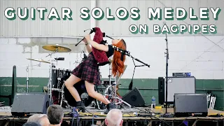 Famous guitar solos on bagpipes | Ally the Piper LIVE