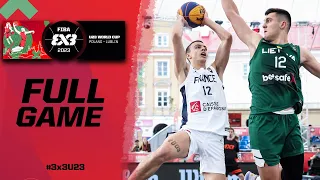 France 🇫🇷 vs Lithuania 🇱🇹 | Men Quarter-Finals | Full Game | FIBA 3x3 U23 World Cup 2023