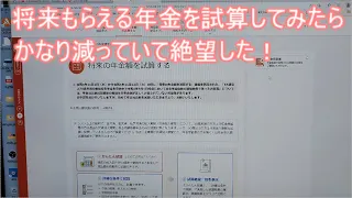 将来もらえる年金を試算してみたらかなり減っていて絶望した！