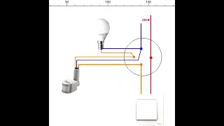 Hereket sensorunun  qosulmasi  . Подключение датчика  движения .   Motion sensor connection