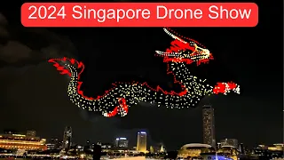 2024 Singapore Drone Show: The Legend of the Dragon Gate. Lighting Up Marina Bay in CNY.