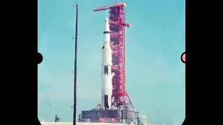 Saturn V Launch with Enhanced Sound 240fps