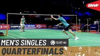 VICTOR Denmark Open 2021 | Lee Cheuk Yiu (HKG) vs Chou Tien Chen (TPE) [4] | Quarter Finals