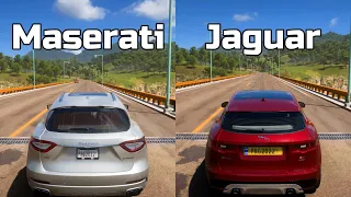 Forza Horizon 5: Maserati Levante S vs Jaguar F-Pace S - Drag Race