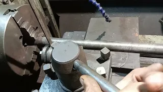 Шнек для факельной горелки на токарном станке