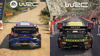 WRC G Vs EA Sports WRC Comparison - Ford Puma Rally1 Gameplay, Sounds & Graphics [PS5]