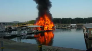 Fire at Ski Shack - Port of Kimberling Marina