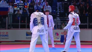 Taekwondo WTF. Чемпионат мира среди юниоров. Финал. М +78 Tandelov-Keselj