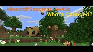 What's New in Minecraft Snapshot 19w45a?