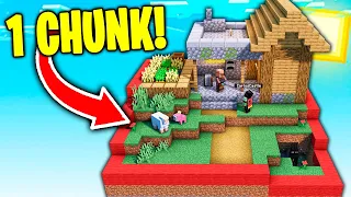 SOBREVIVIR en 1 CHUNK de MINECRAFT es 99% IMPOSIBLE? 😱