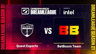 Quest Esports vs BetBoom Team | Game 1 | DreamLeague Season 21 - Group B