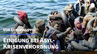 EU einigt sich auf Asyl-Krisenverordnung | AFP
