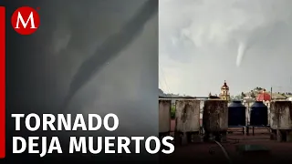 Un atípico tornado cobra la vida de dos personas en Toluca, Edomex