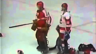 Легендарная драка СССР — Канада на МЧМ-1987 в Пьештянах Canada Vs Soviet Union ice hockey brawl