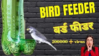 बर्ड फीडर || Plastic Bottle Bird Feeder || Easy To Make ||