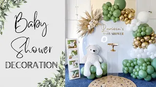 BABY SHOWER DECORATION- Sage Green/Eucalyptus Theme