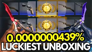 LUCKIEST Case Opening in the history of CSGO