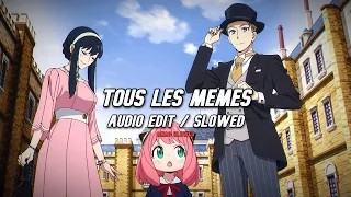 Stromae - Tous les Mêmes (audio edit + slowed) / TikTok Version