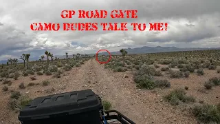 Visit to GP Road Gate Near AREA 51 - THE CAMO DUDES TALKED TO ME!