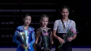 Alexandra Trusova / ISU Junior Grand Prix Minsk 2017 Victory ceremony