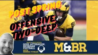 Looking at the two deep on offense; Good Afternoon, Michigan Football