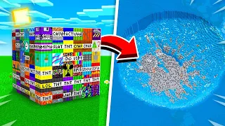 J'ai TESTÉ les TNT les plus EXPLOSIFS de MINECRAFT...