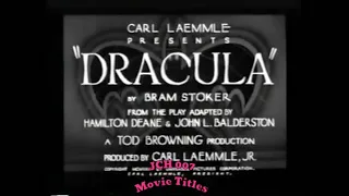 Dracula (1931) Opening Title