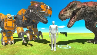 Help T Rex defeat Robot Rex - Animal Revolt Battle Simulator