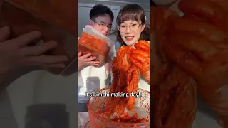 It’s kimchi making day!!! ☀️