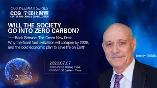 Will the Society Go into Zero Carbon? --- Book Release & Dialogue with Jeremy Rifkin