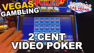 2 Cent Video Poker!  Ultimate X at El Cortez!