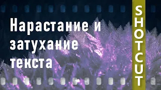 25. ShotCut. Нарастание и затухание текста (титры)