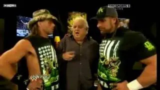 WWE Raw 8/31/09  Legacy Backstage + DX & Dusty Rhodes Backstage