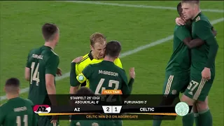 Celtic celebrate qualification for Europa League group stages after aggregate win over AZ Alkmaar