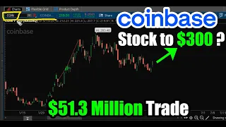 $51.3 Million COIN Trade: Coinbase Stock to $300?