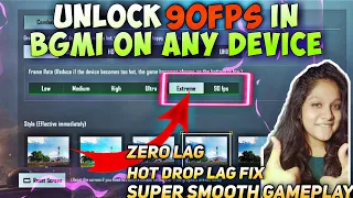 90 FPS Enable in BGMI 🤯 | Unlock 90fps in BGMI on any device | Miss Tricky 🌸